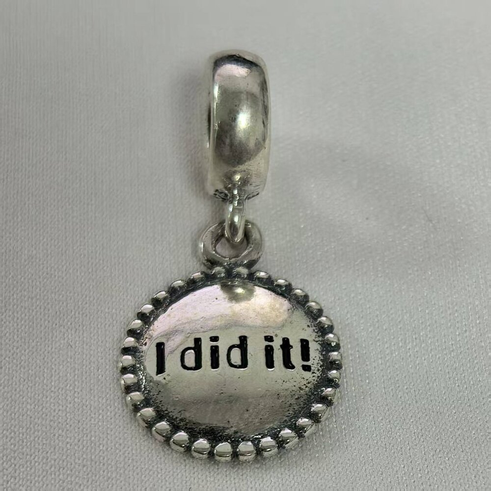 Pandora I Did It! Exclusive Charm Pendant, S925 Silver Jewelry